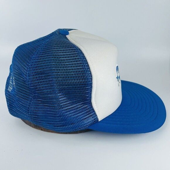 ELF Herring Lyon Food Mesh Snapback Trucker Hat Cap VTG - Picture 5 of 10